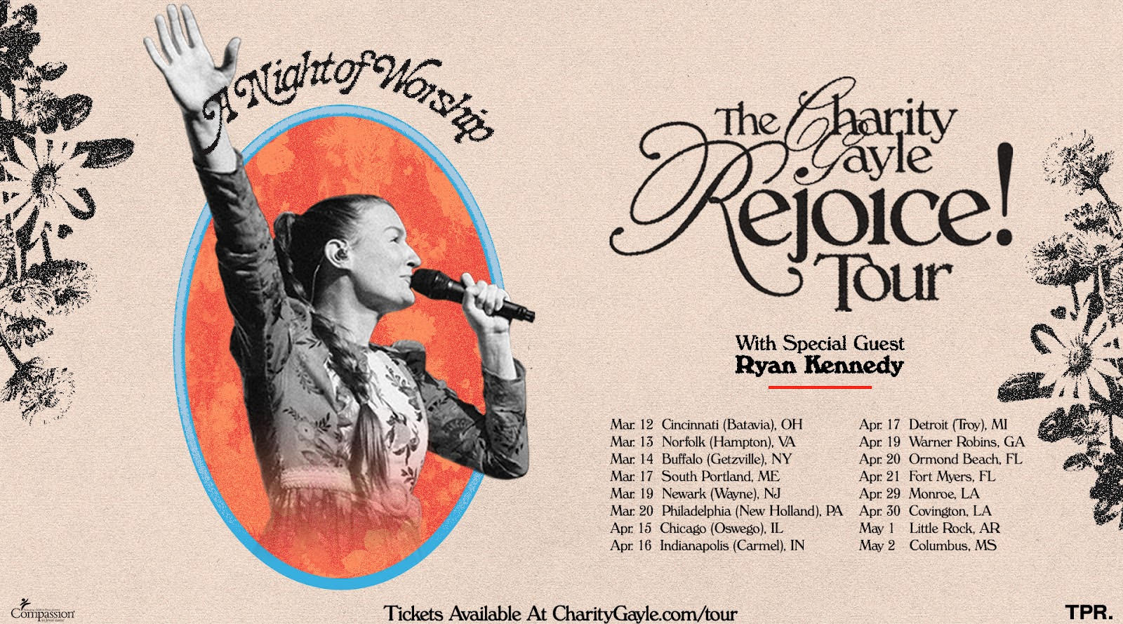 Charity Gayle 2026 concert poster